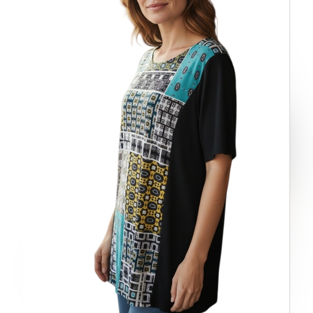 🦜 2/$10 Style & Co. Multicolor Mini Dress/Tunic. XL.